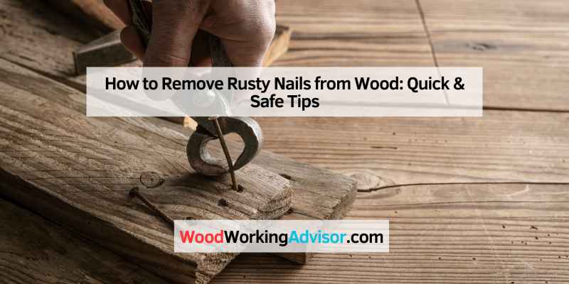 How to Remove Rusty Nails from Wood