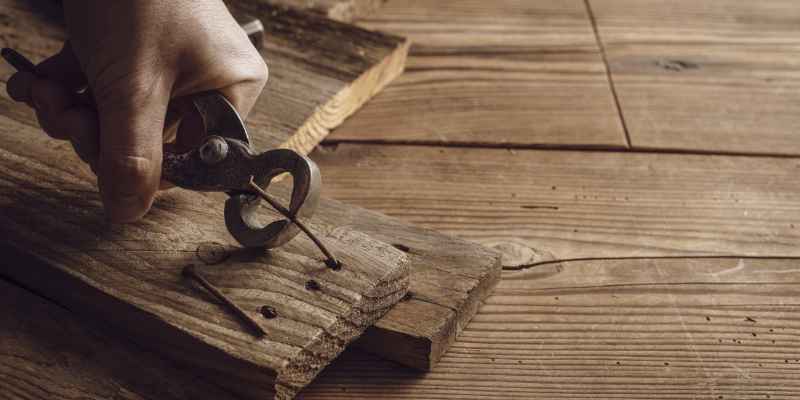 How to Remove Rusty Nails from Wood