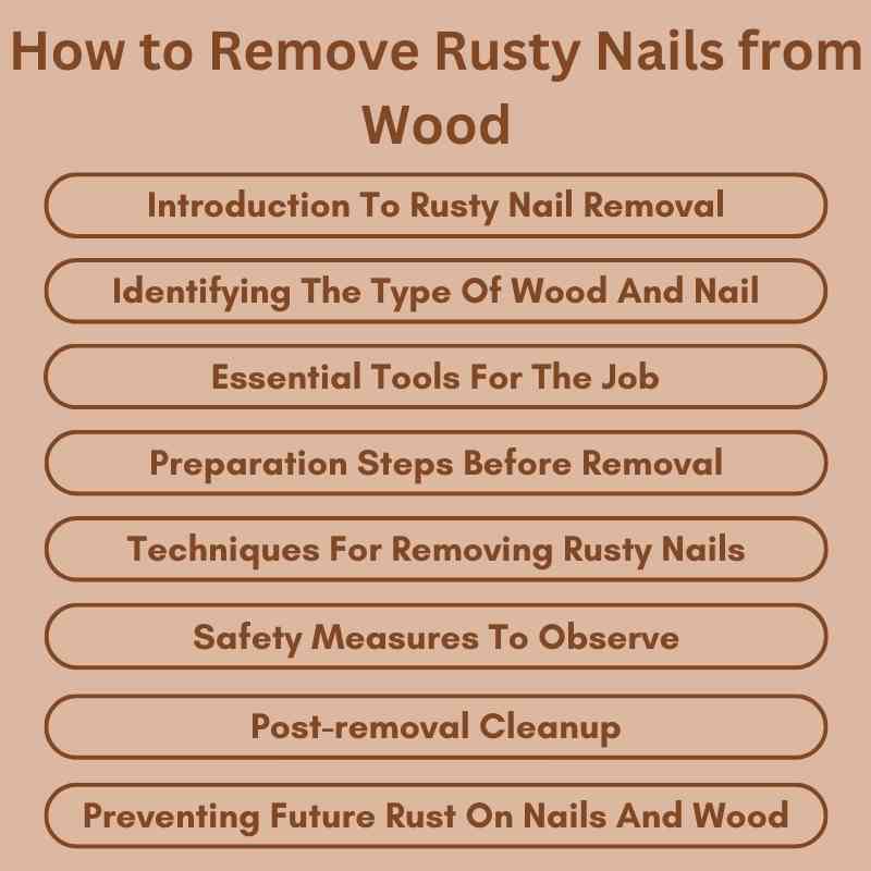 How to Remove Rusty Nails from Wood