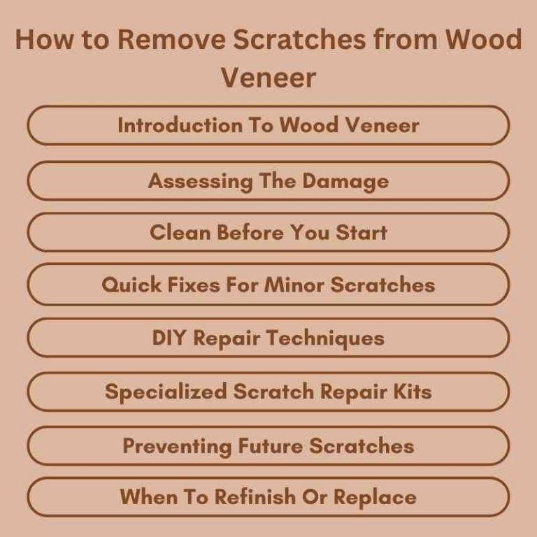 How to Remove Scratches from Wood Veneer Quick Fixes Woodworking Advisor