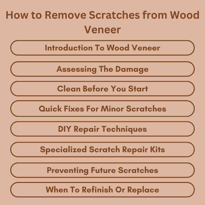 How to Remove Scratches from Wood Veneer