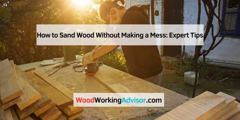 How to Sand Wood Without Making a Mess