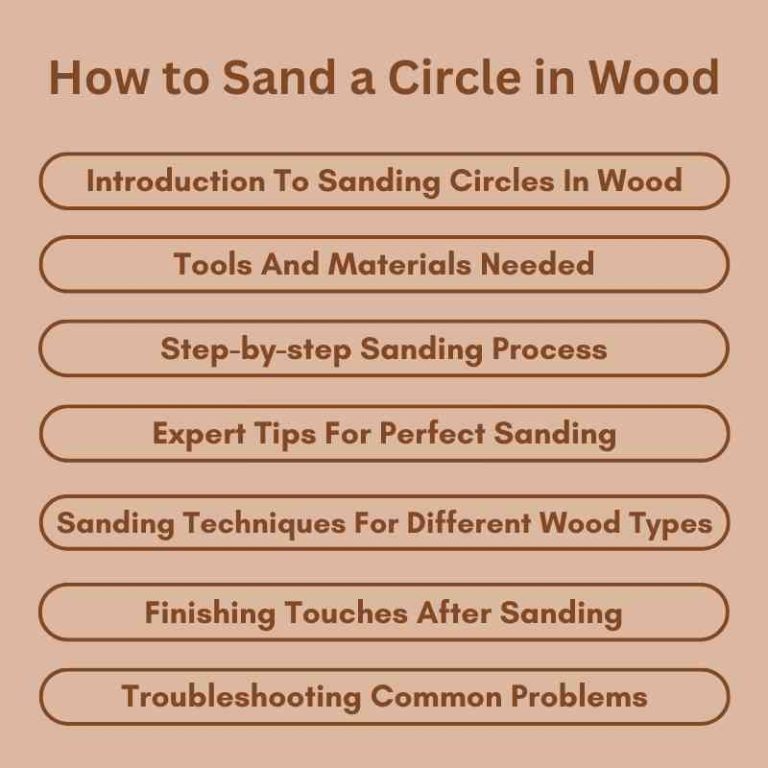 How to Sand a Circle in Wood Expert Tips & Tricks Woodworking Advisor