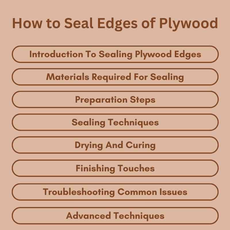 How to Seal Edges of Plywood