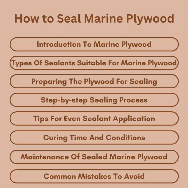 How to Seal Marine Plywood