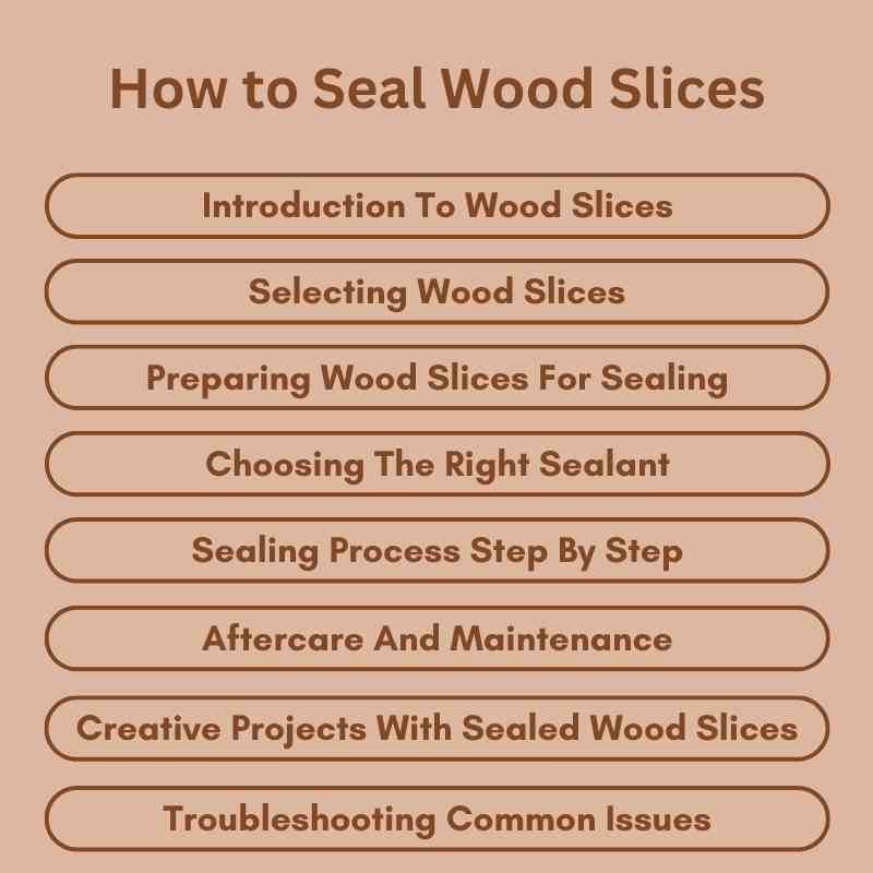 How to Seal Wood Slices