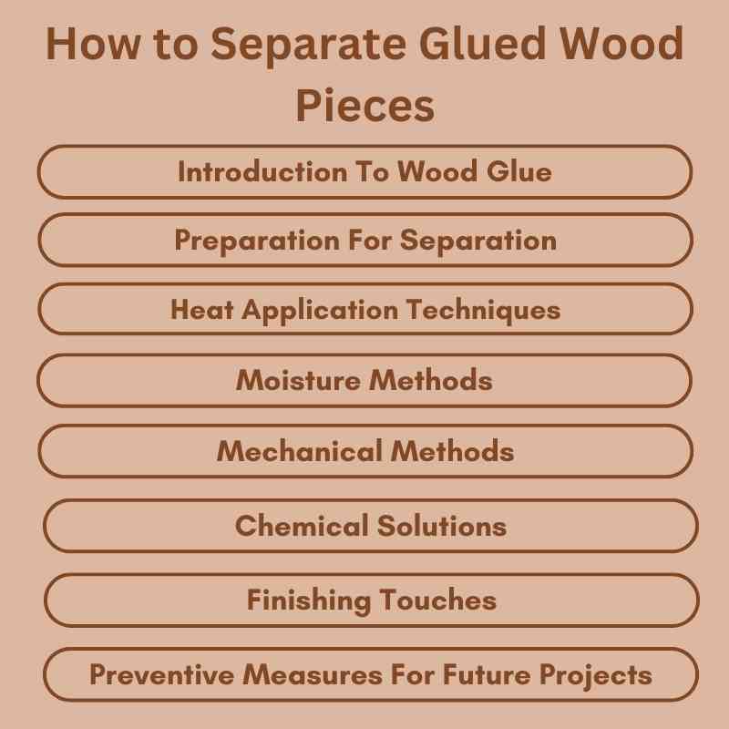 How to Separate Glued Wood Pieces