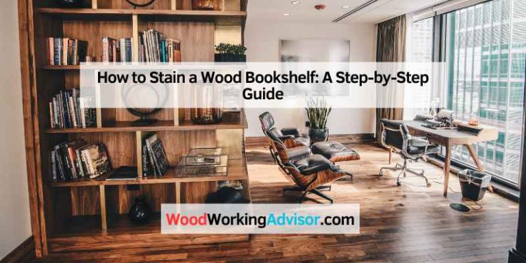 How to Stain a Wood Bookshelf