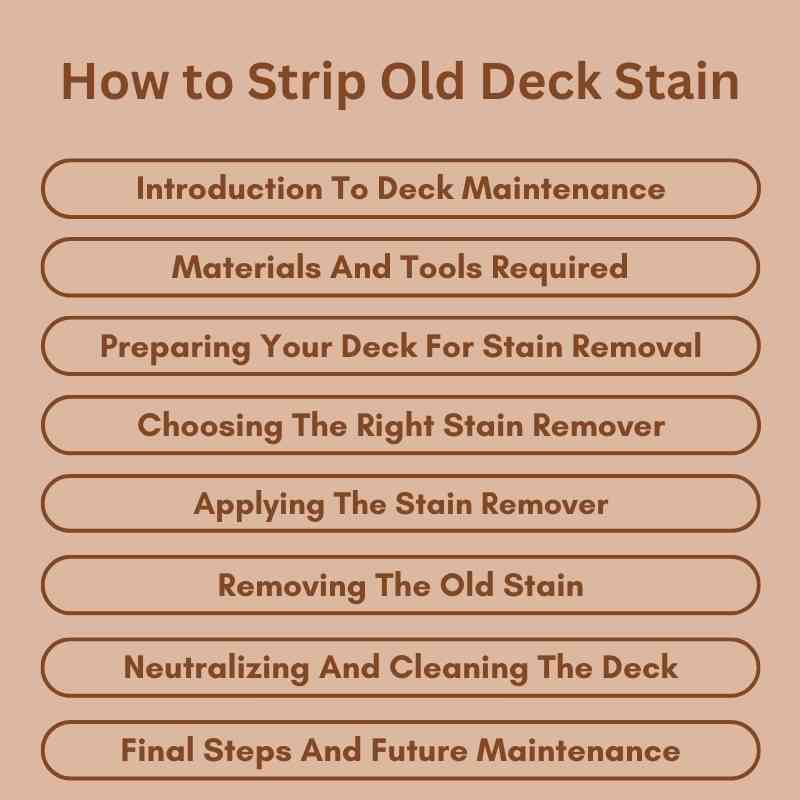 How to Strip Old Deck Stain