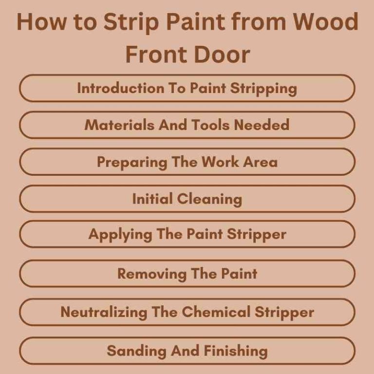 How to Strip Paint from Wood Front Door Easy Steps Woodworking Advisor