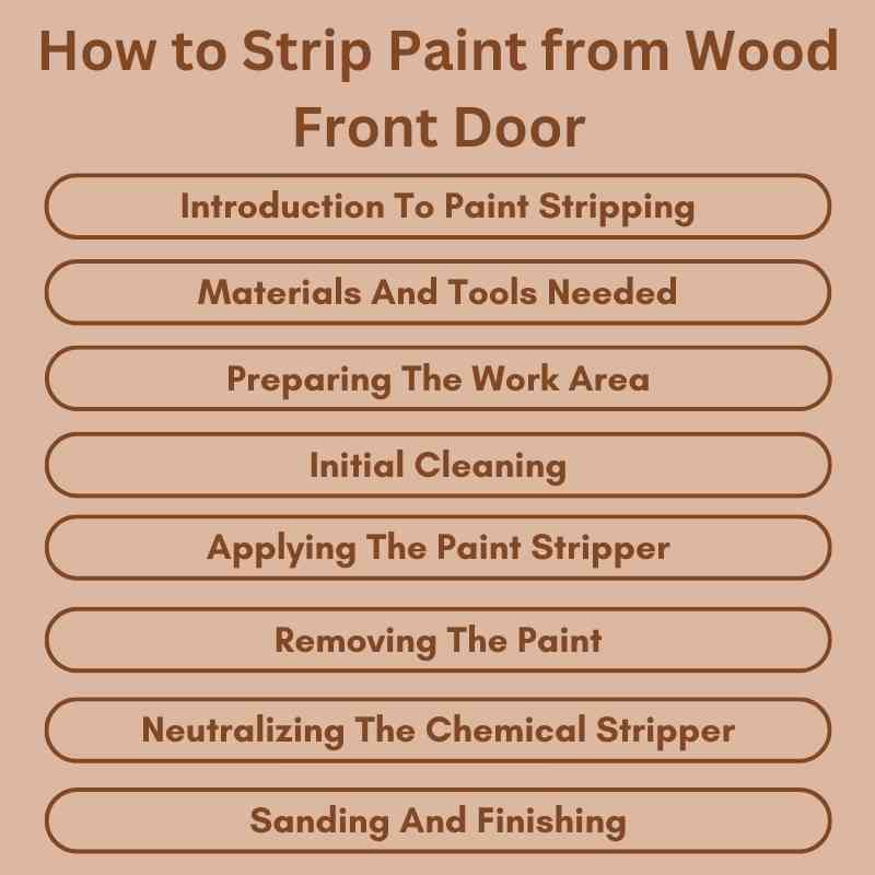 How to Strip Paint from Wood Front Door Easy Steps Woodworking Advisor