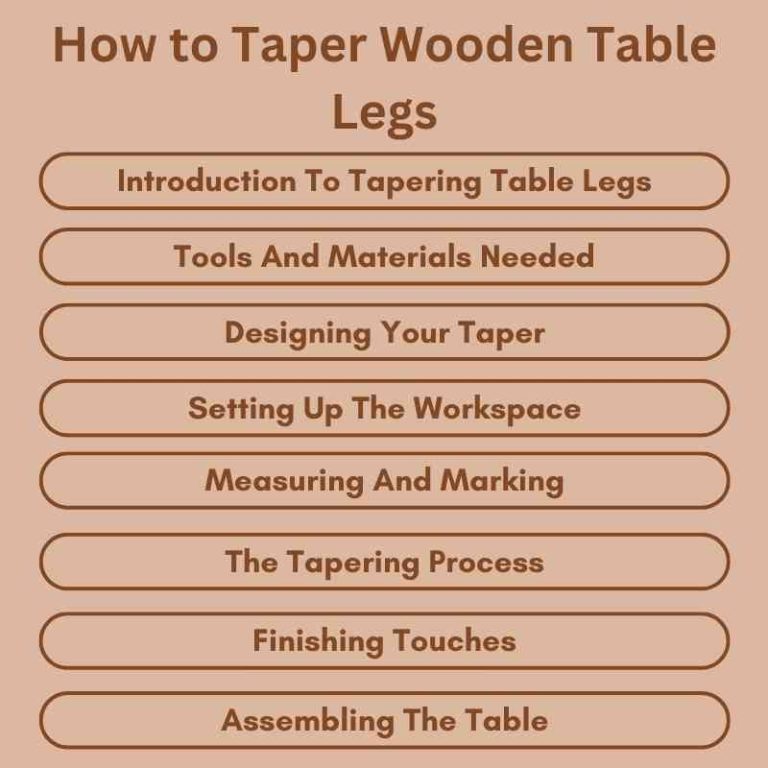 How to Taper Wooden Table Legs A DIY Guide Woodworking Advisor