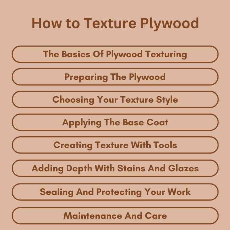 How to Texture Plywood
