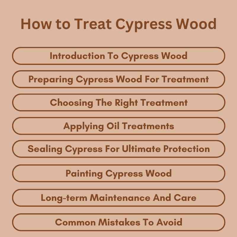 How to Treat Cypress Wood