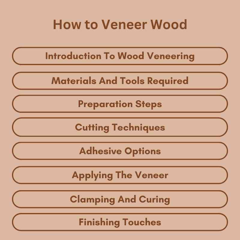 How to Veneer Wood