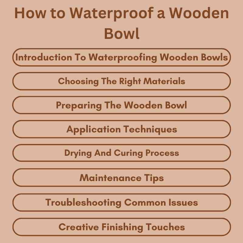 How to Waterproof a Wooden Bowl