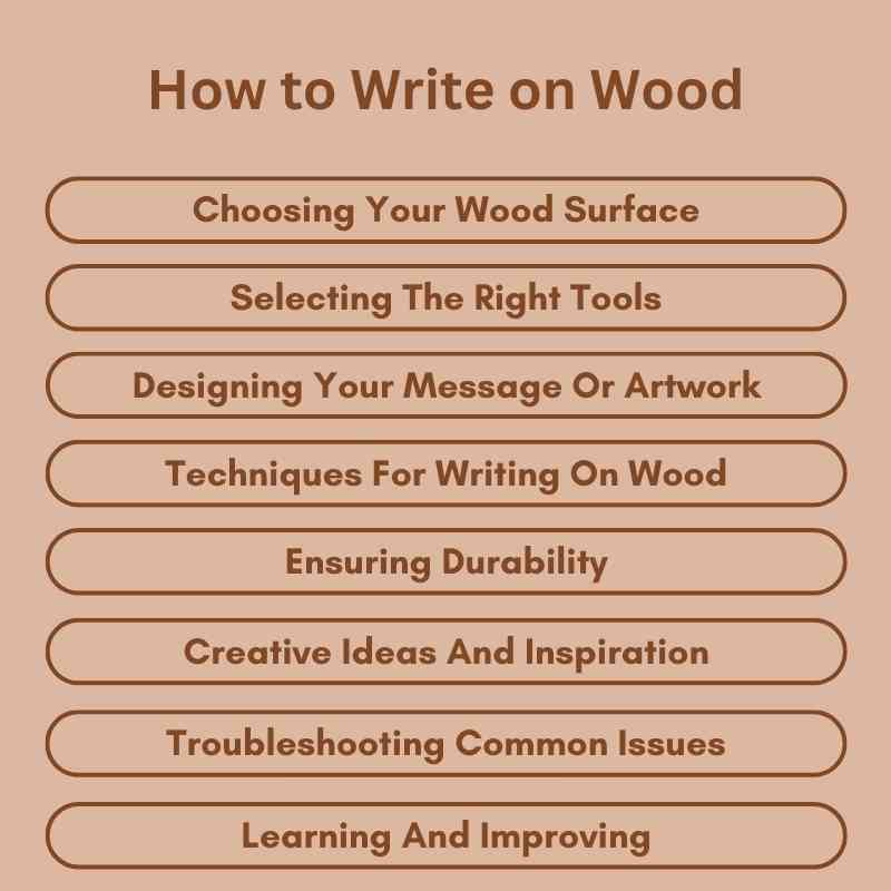 How to Write on Wood