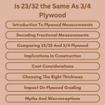 23 32 Plywood Equal To 3 4