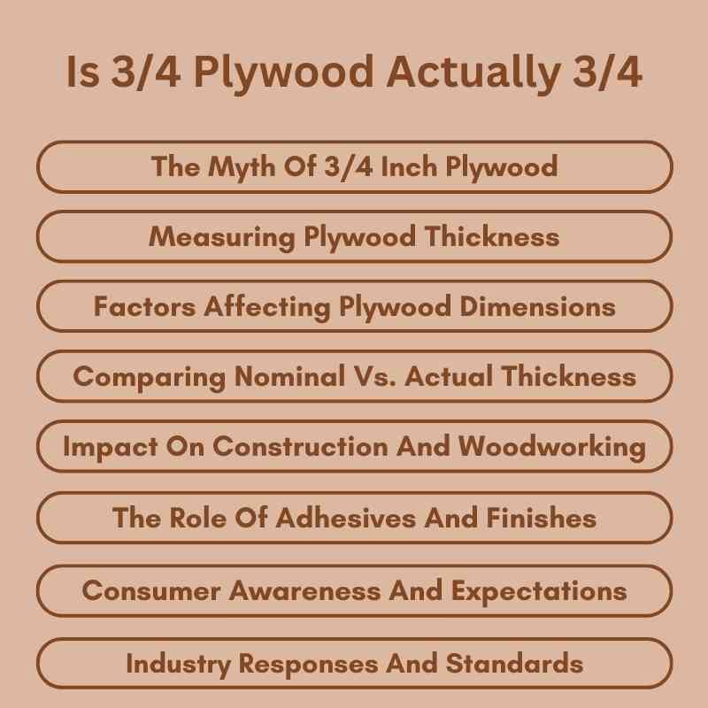 Is 34 Plywood Actually 34