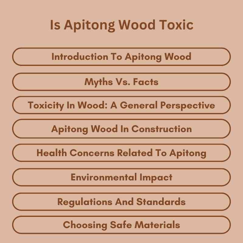 Is Apitong Wood Toxic