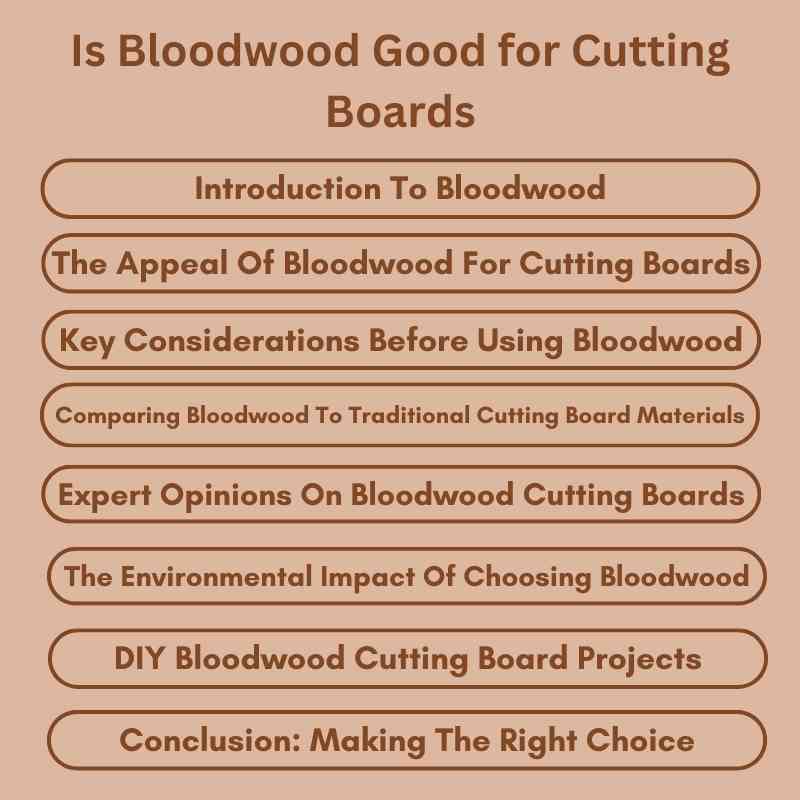 Is Bloodwood Good for Cutting Boards