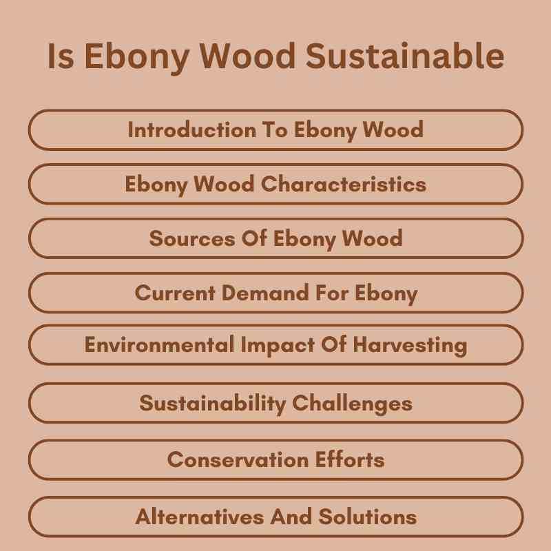 Is Ebony Wood Sustainable