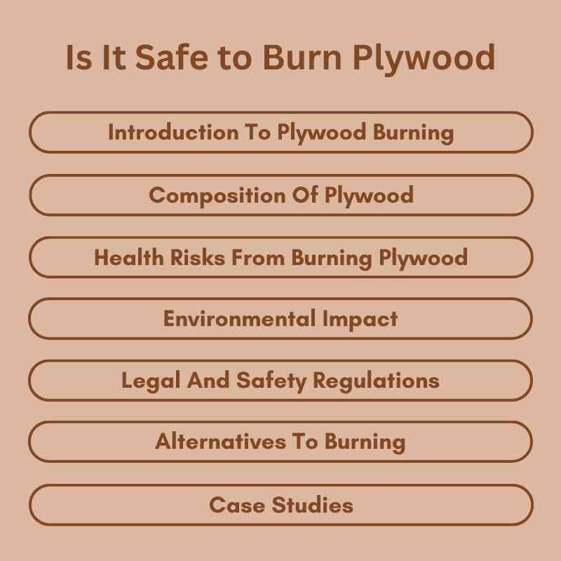 Is It Safe to Burn Plywood