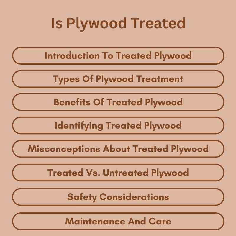 Is Plywood Treated