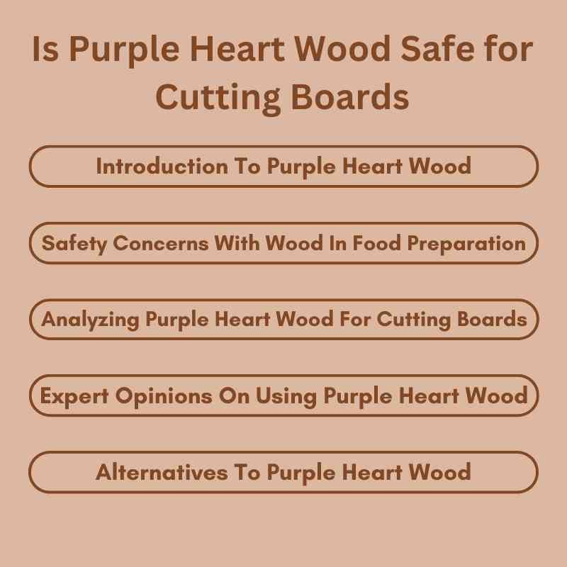 Is Purple Heart Wood Safe for Cutting Boards