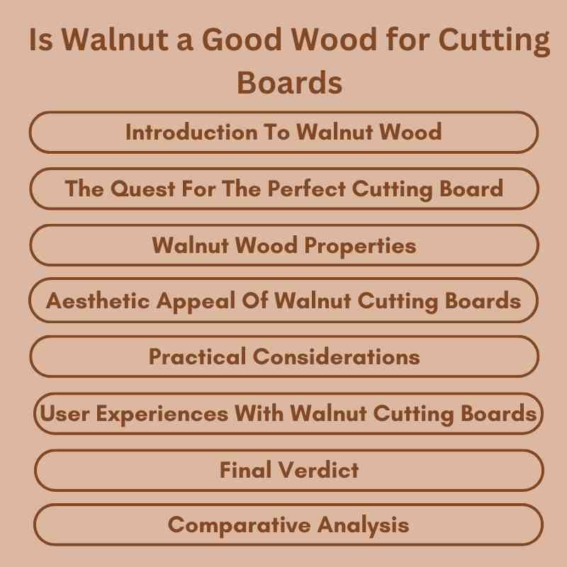 Is Walnut a Good Wood for Cutting Boards