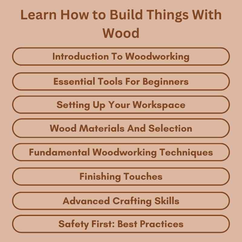 Learn How to Build Things With Wood