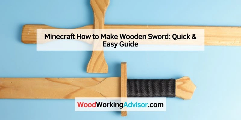 Minecraft How to Make Wooden Sword