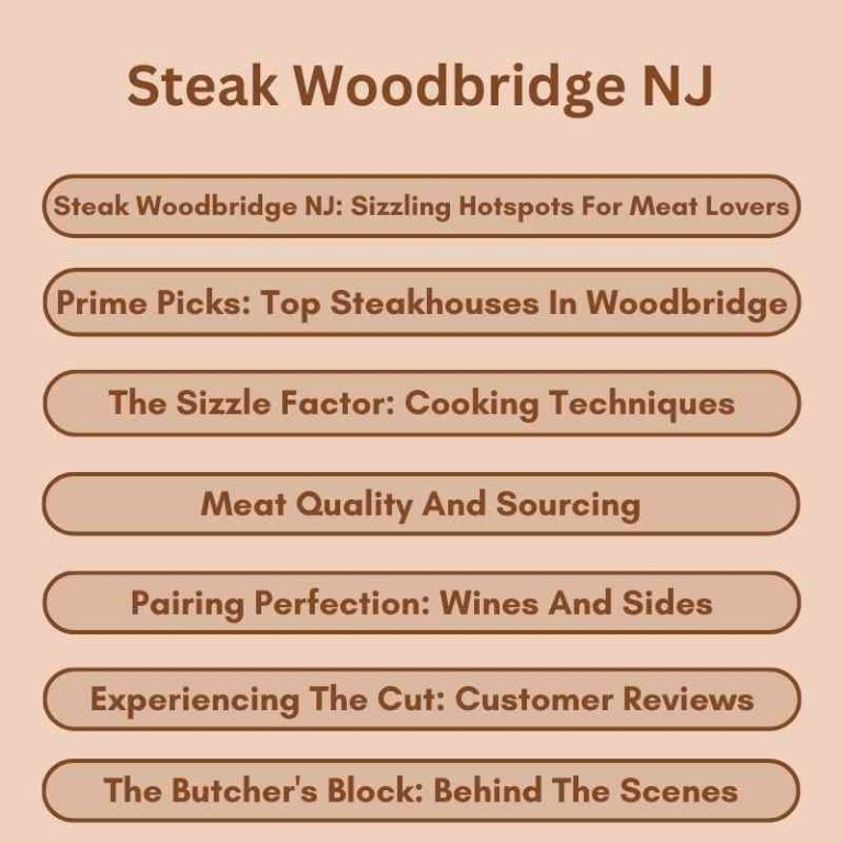 Steak Woodbridge NJ Sizzling Hotspots for Meat Lovers Woodworking