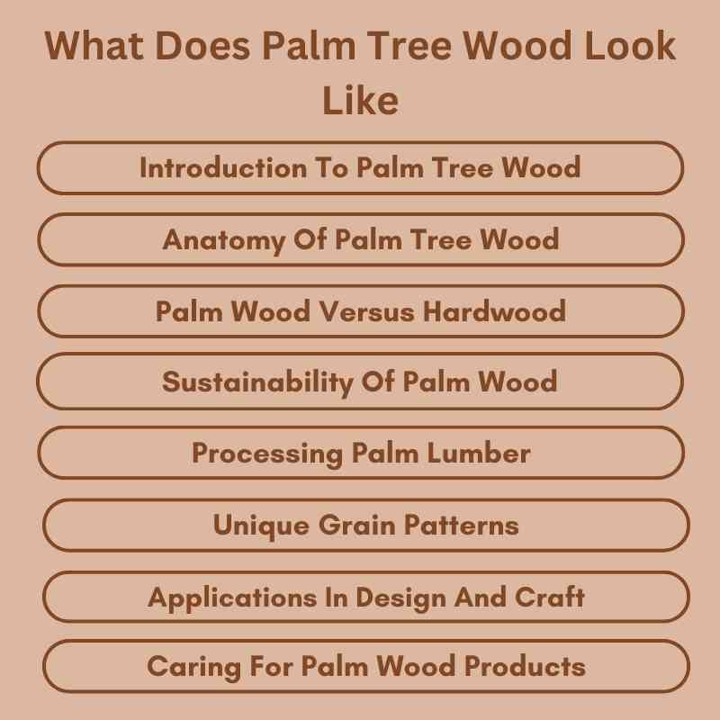 What Does Palm Tree Wood Look Like