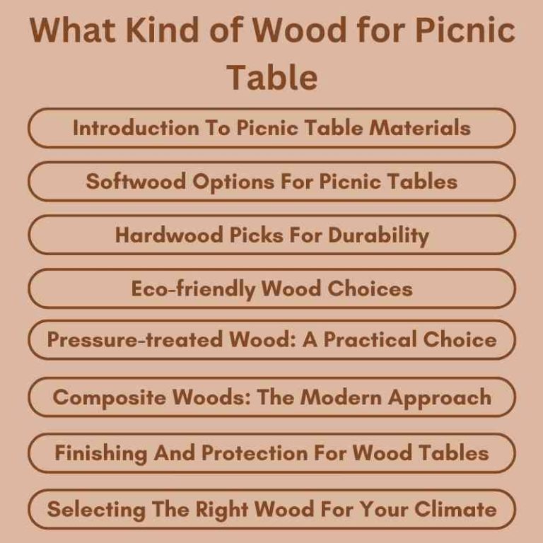 What Kind of Wood for Picnic Table Best Choices Revealed Woodworking