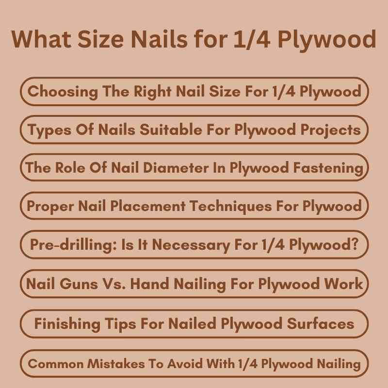Common Mistakes To Avoid With 1/4 Plywood Nailing