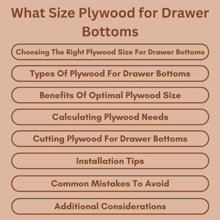 What Size Plywood for Drawer Bottoms Ultimate Guide Woodworking Advisor