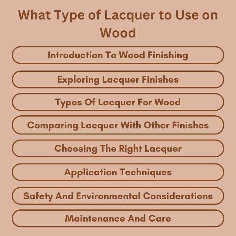 What Type of Lacquer to Use on Wood Best Finishes Revealed