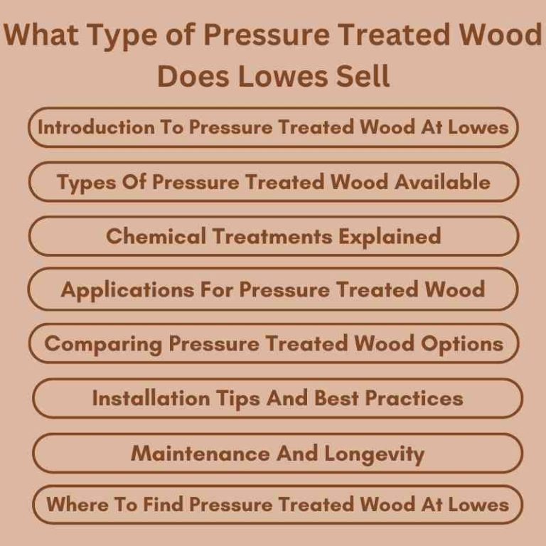 What Type of Pressure Treated Wood Does Lowes Sell A Guide