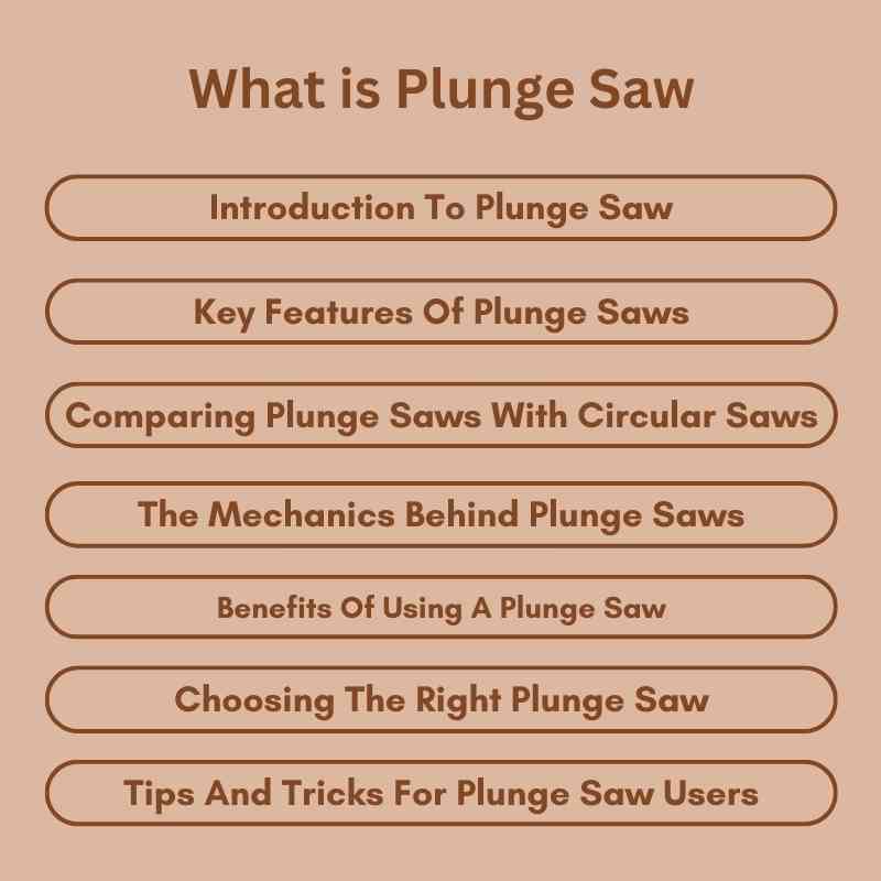 What is Plunge Saw