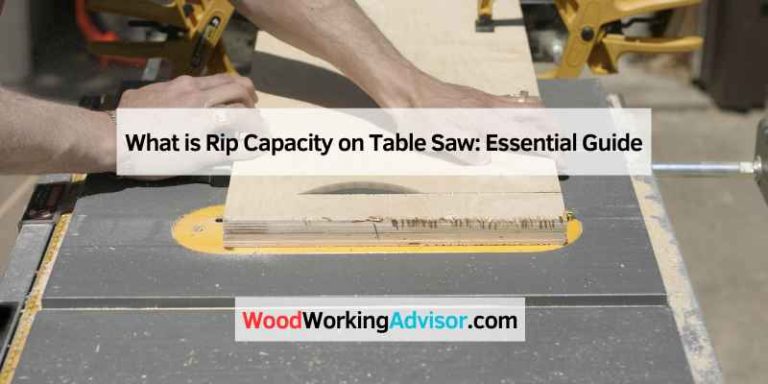 What is Rip Capacity on Table Saw