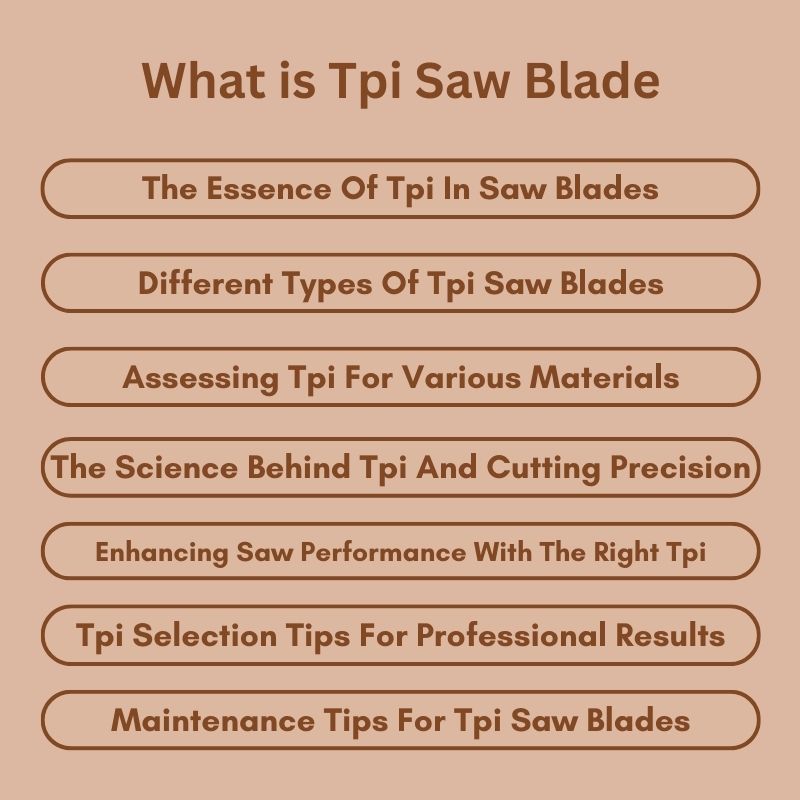 What is Tpi Saw Blade