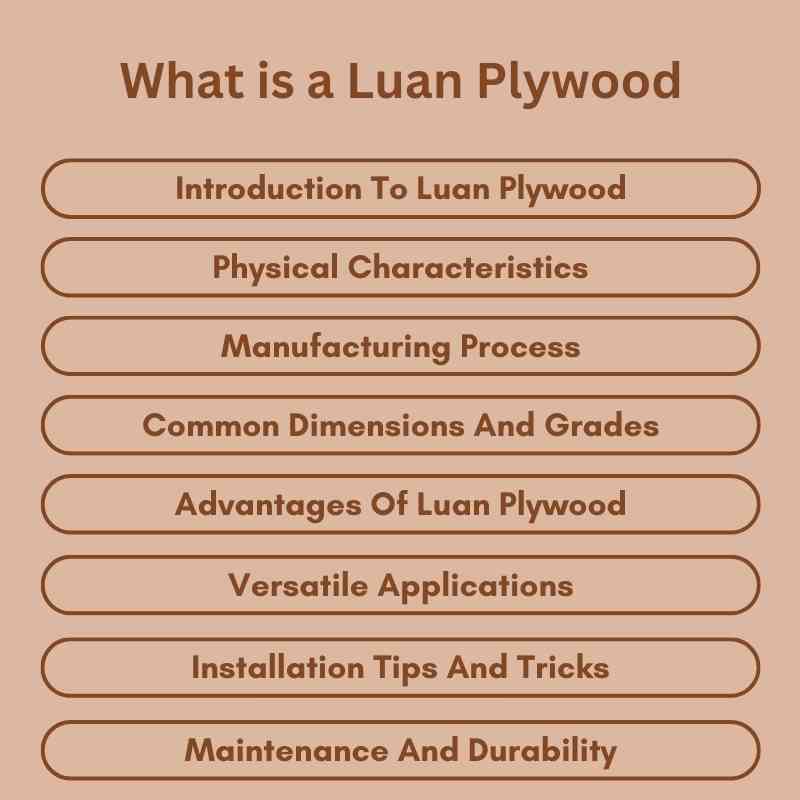 What is a Luan Plywood