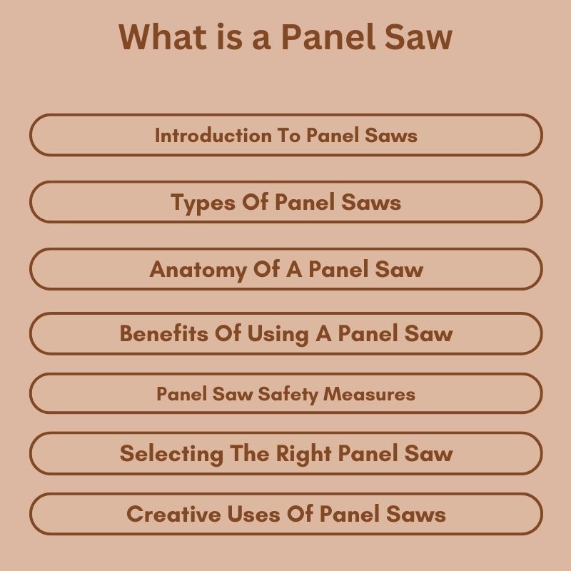 What is a Panel Saw