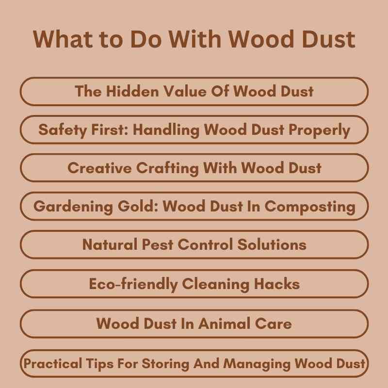 What to Do With Wood Dust