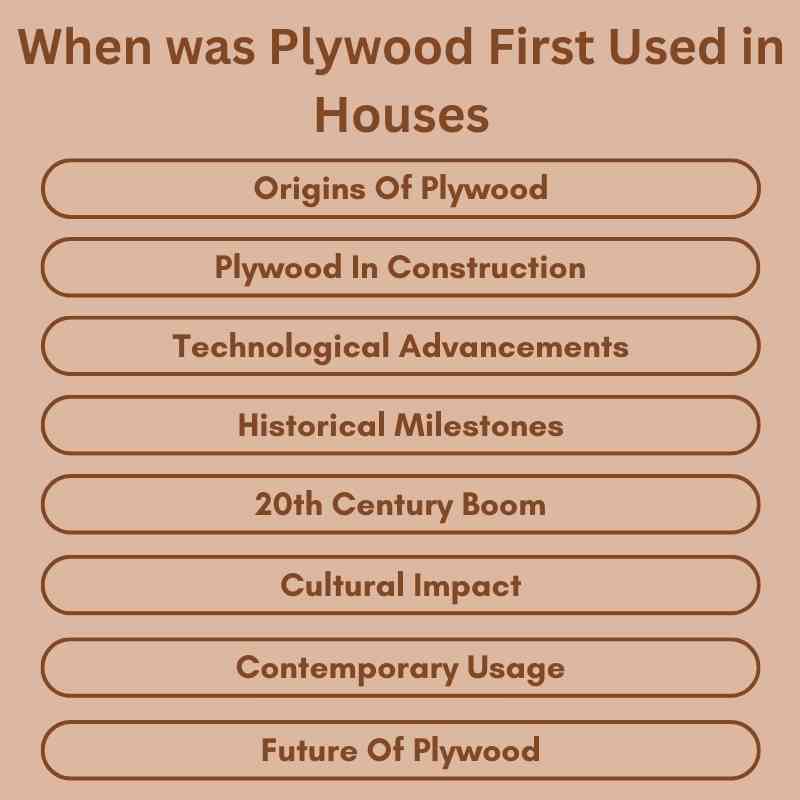 When was Plywood First Used in Houses