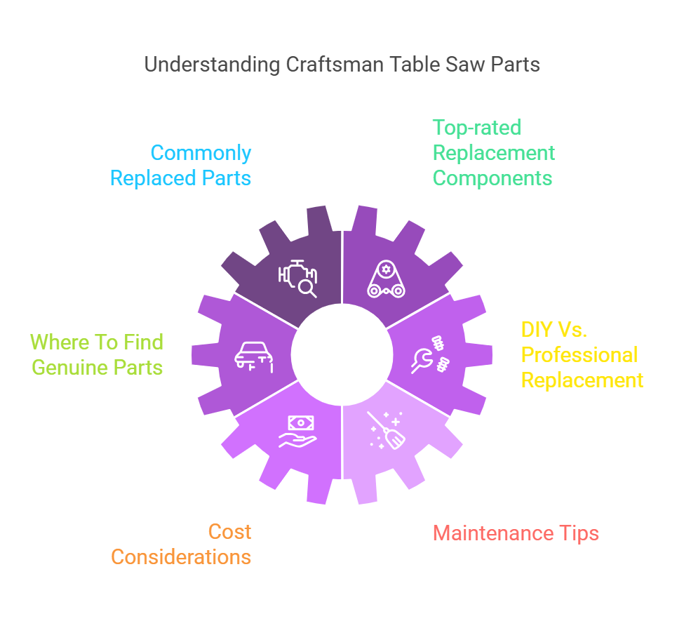 Craftsman 10 Inch Table Saw Parts 