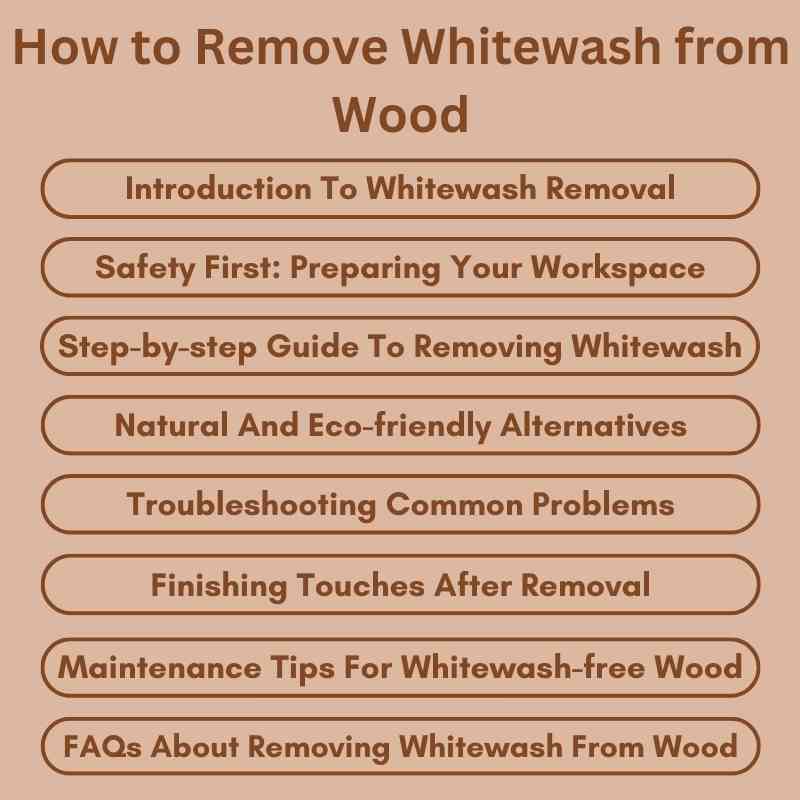 How to Remove Whitewash from Wood