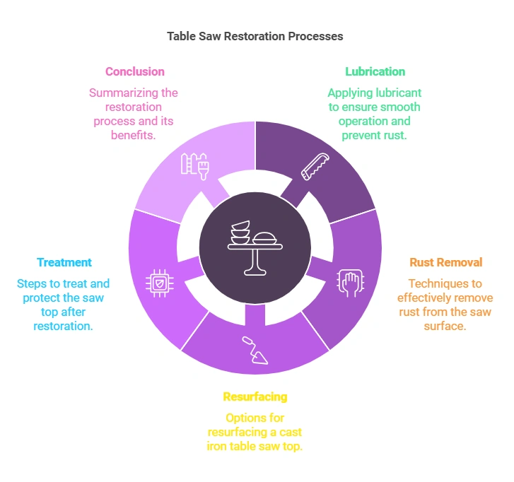 How to Restore a Table Saw Top