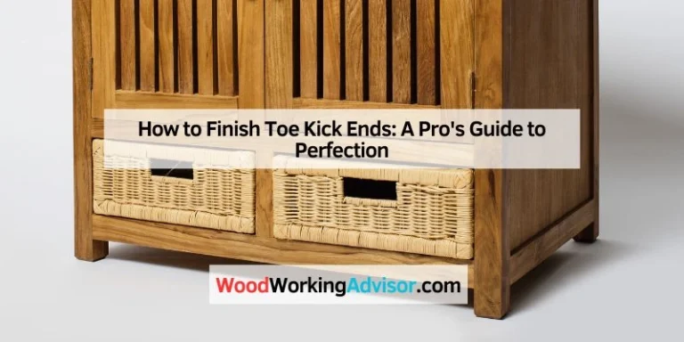 How to Finish Toe Kick Ends